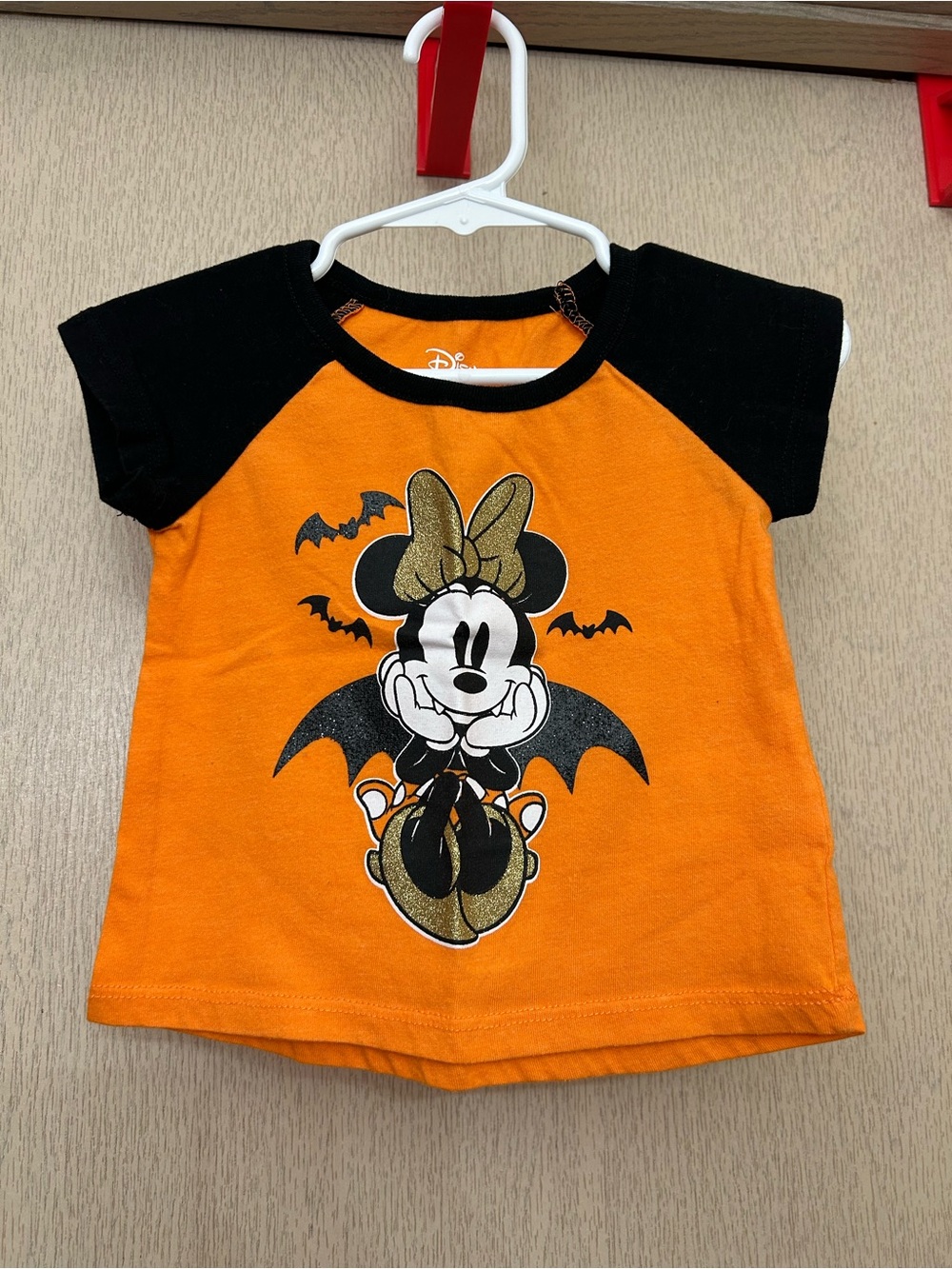 Disney Minnie Mouse Halloween Vampire Shirt - Size 24M